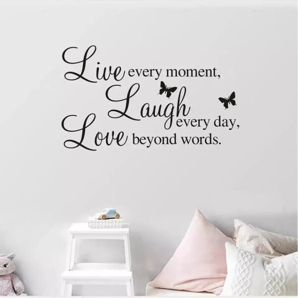 Live laugh live sticker