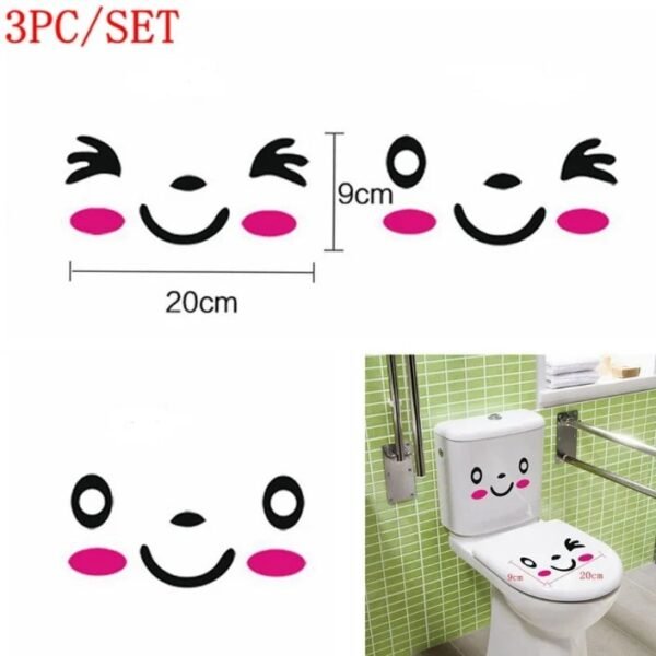 Toilet seat sticker