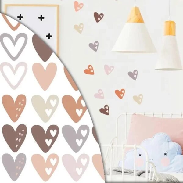 Boho heart stickers - Image 2