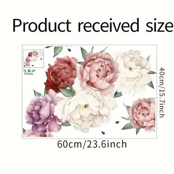 Peony flower sticker - Image 2