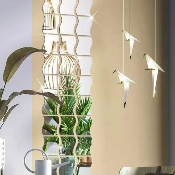 Wavy acrylic mirror stickers - Image 4