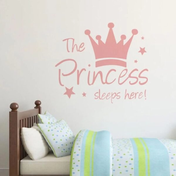 The princess sleeps here pink