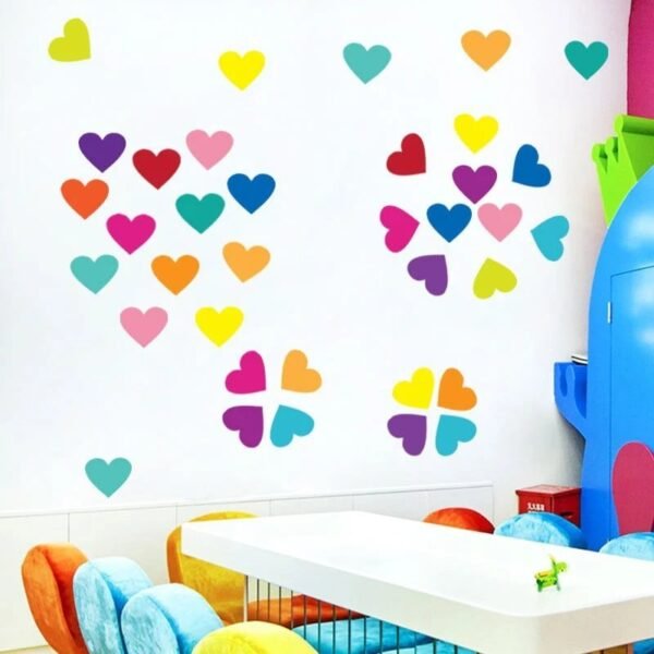 Multi color love stickers - Image 2