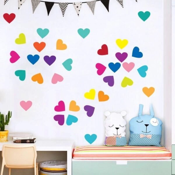 Multi color love stickers - Image 3