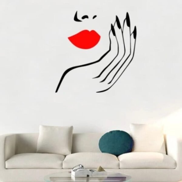 Red lip beauty sticker