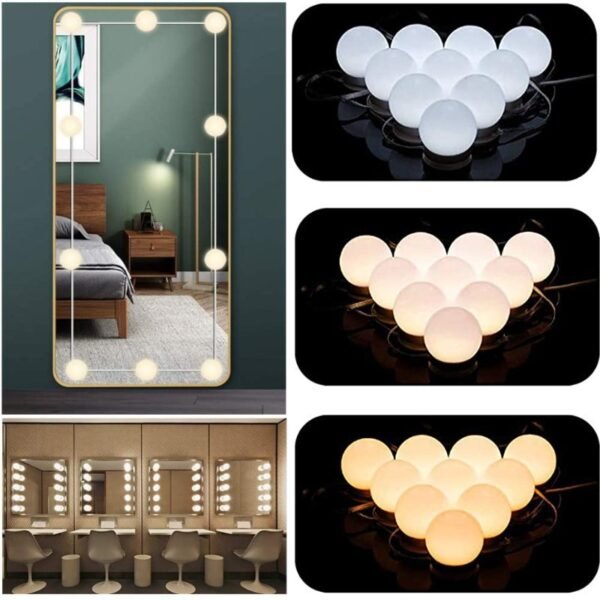 Vanity mirror bulb lights
