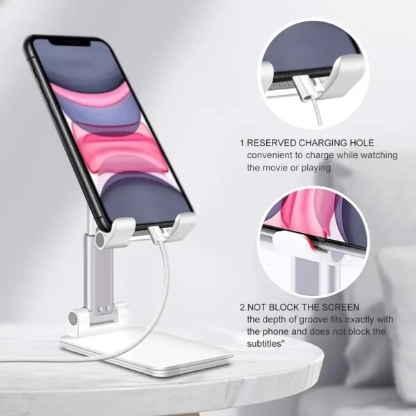 Mini phone stand white - Image 3