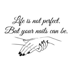 Life is not perfect salon sticker