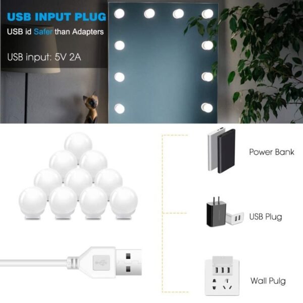 Vanity mirror bulb lights - Image 4