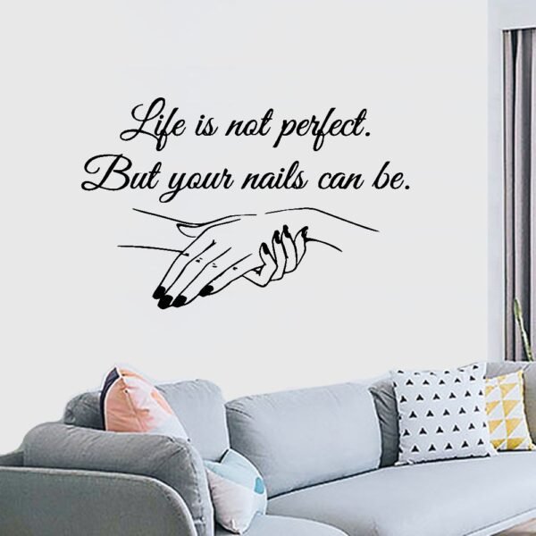 Life is not perfect salon sticker - Image 3