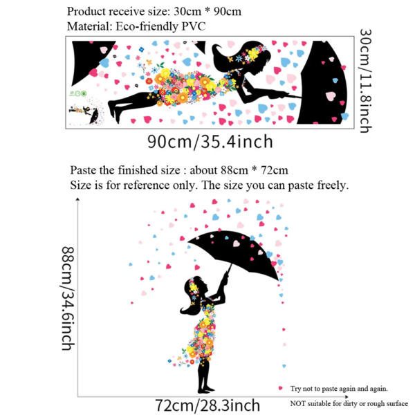 Umbrella fairy sticker - Image 4