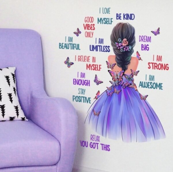 Girl with positive affirmations - Image 4