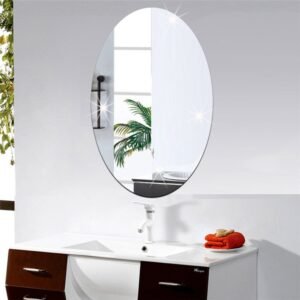 Acrylic oval mirror