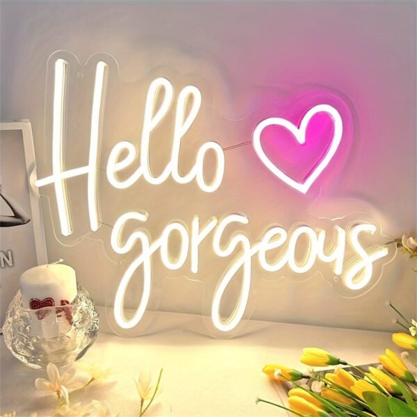 Hello Gorgeous Neon Light - Image 2