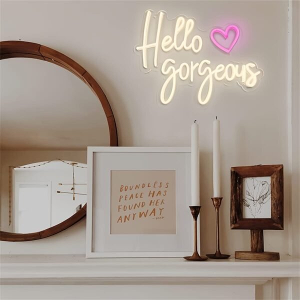 Hello Gorgeous Neon Light - Image 3