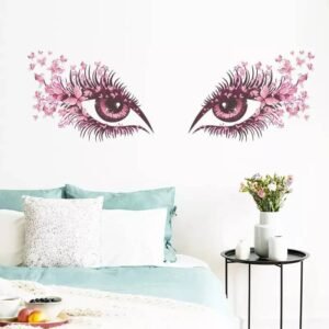Eye Lash Pink Wall Art
