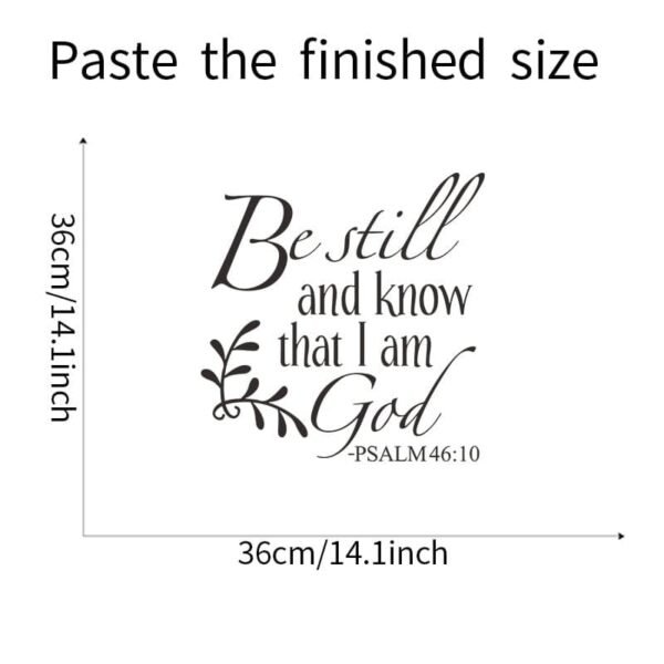 Psalm 46:10 Bible verse sticker - Image 4