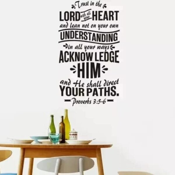 Proverbs 3:5-6 sticker
