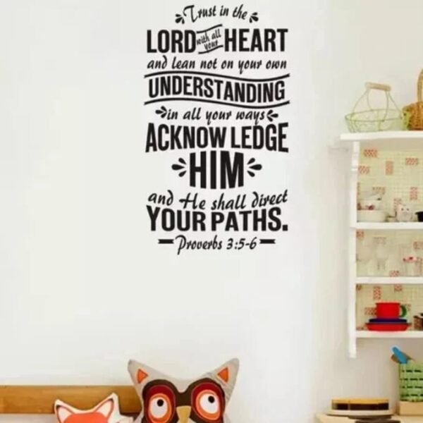 Proverbs 3:5-6 sticker - Image 2