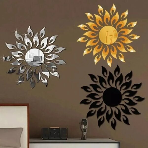 Acrylic sunflower sticker - Image 3