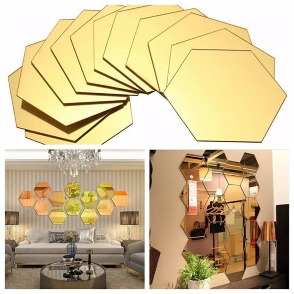 Acrylic hexagon stickers